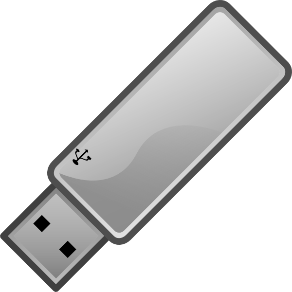 Usb Flash Drive Icon Clip Art At Clker - Flash Drive Png (600x600)
