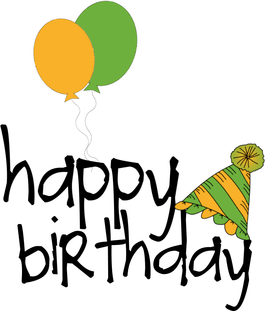 Word Happy Birthday Template - Birthday (2000x2000)