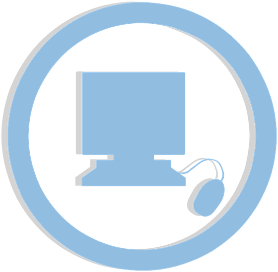 Icon Computer Sticker Clipart Blue Isolated - Circle (720x720)