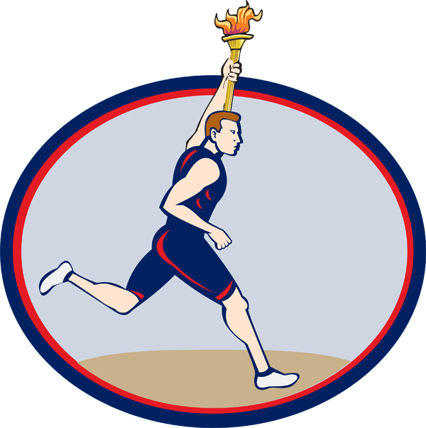 Olympic Torch Clip Art - Olympic Games Clipart (600x604)