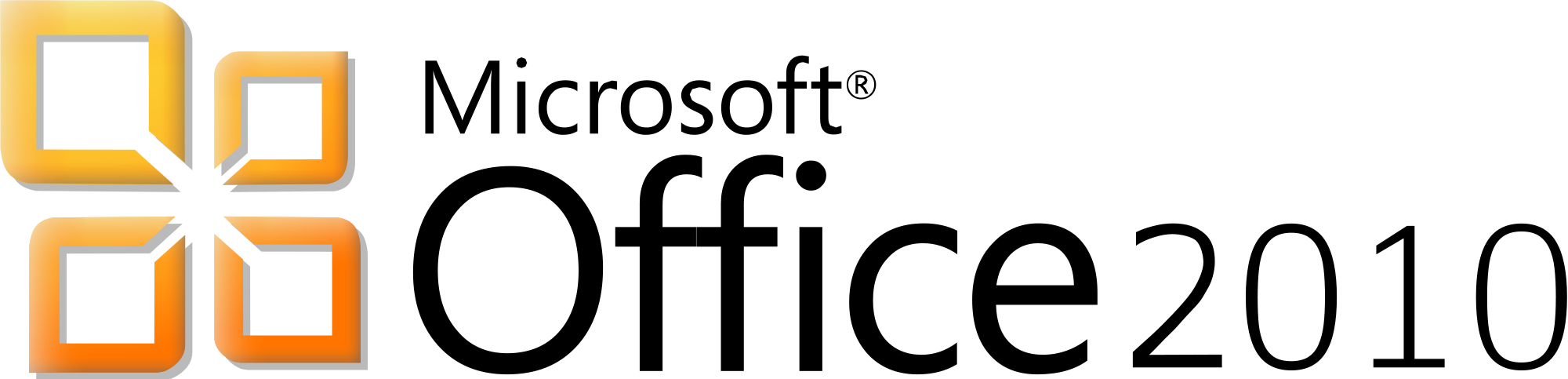 Contact - Microsoft Office 2010 Logo (2000x483)