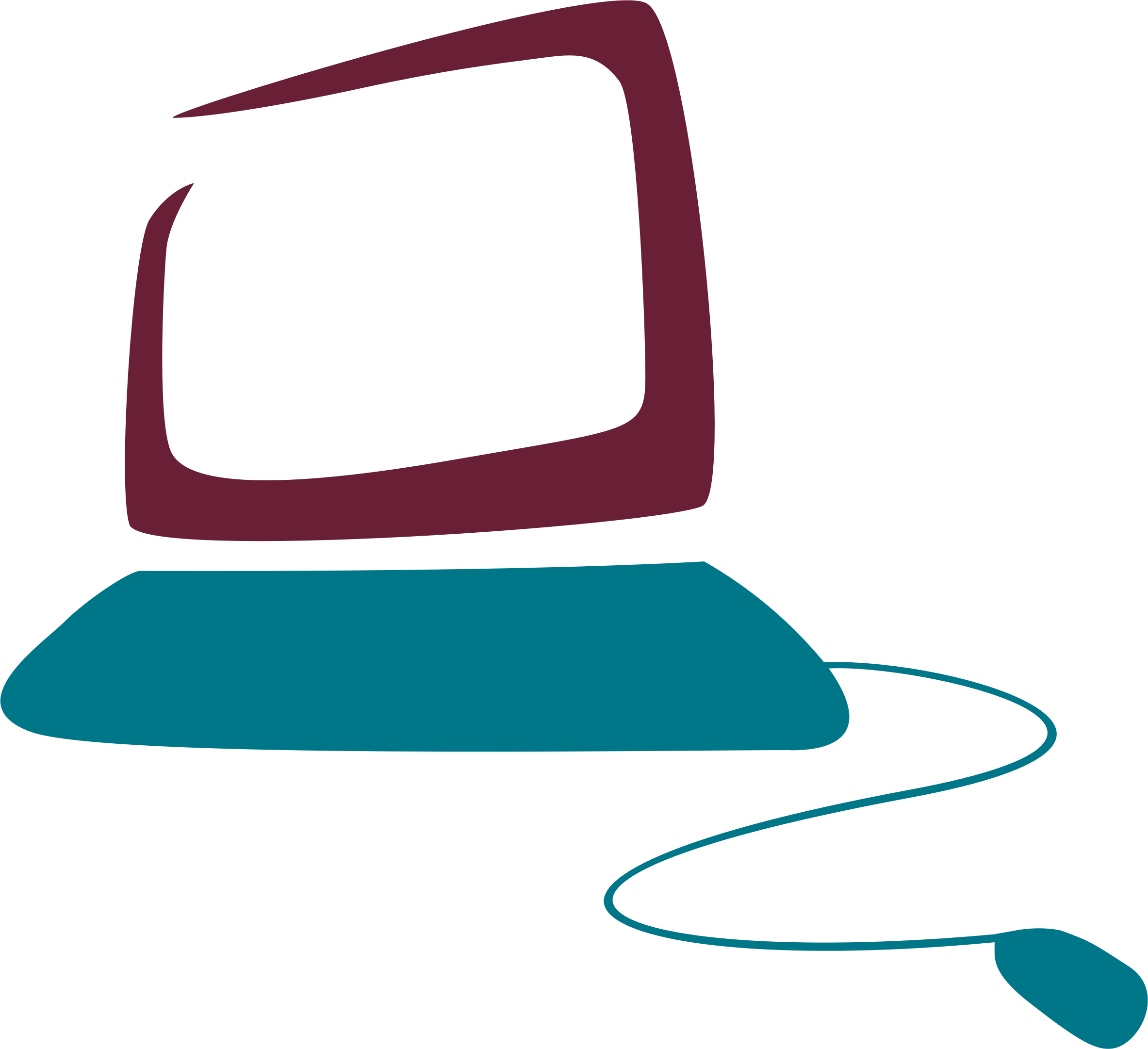 Big Image - Clip Art Computer Logo (2366x2162)