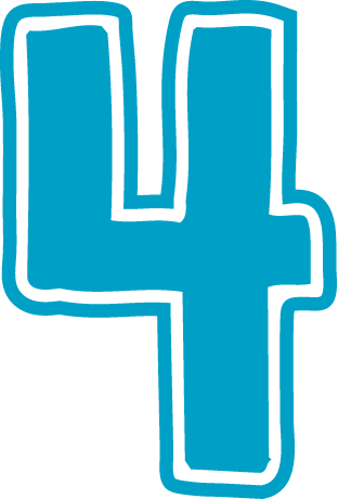 Cijfer - Number 4 Clip Art (312x460)