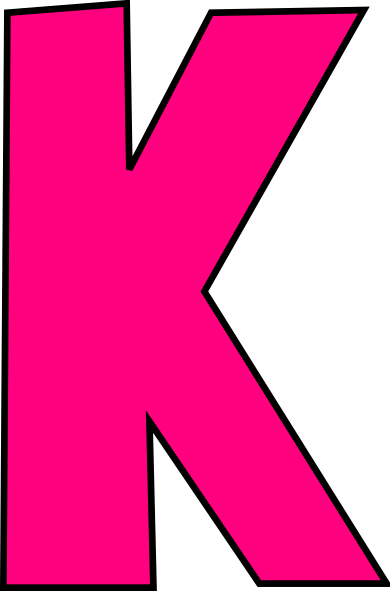 Letter K Clipart - K Clipart (390x591)
