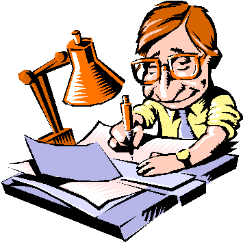 Editingsoftware Clipart Critique - Paperwork Cartoon (357x360)