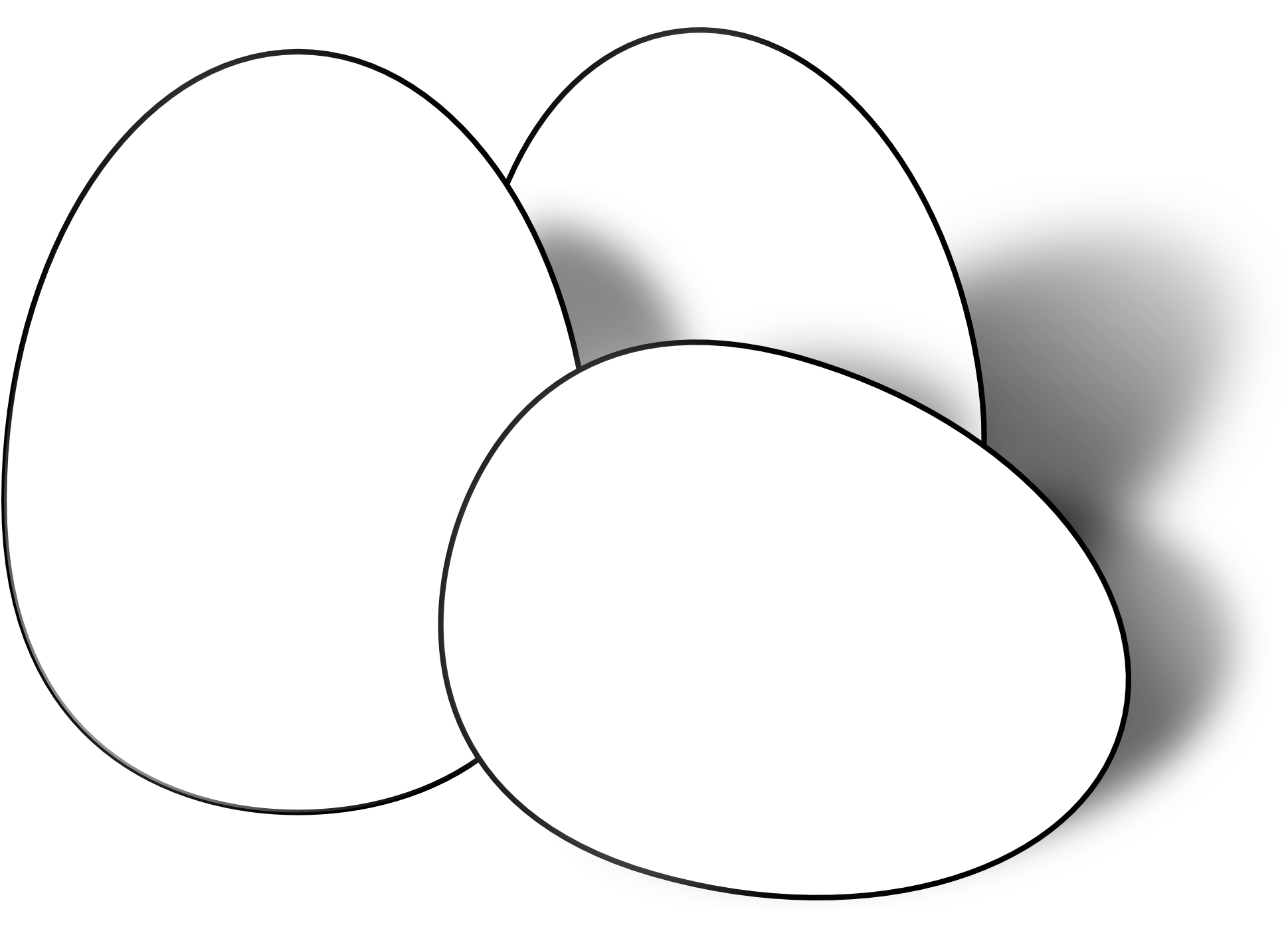 Easter Egg Clip Art - Eggs Black And White (1979x1395)
