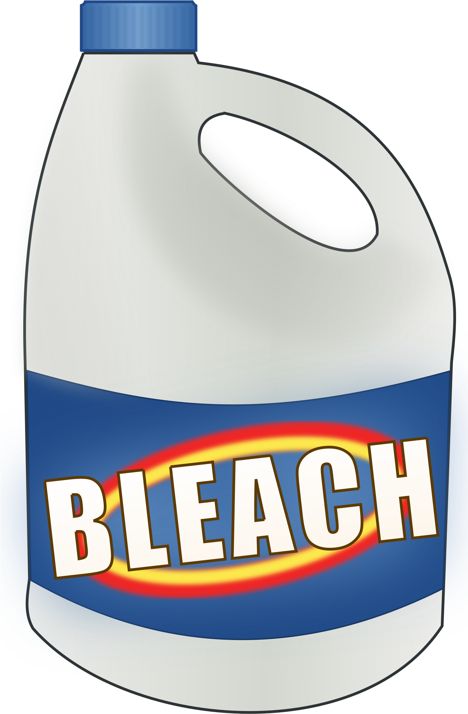 Bleach Bottle Clipart, Vector Clip Art Online, Royalty - Bleach Bottle (1569x2400)