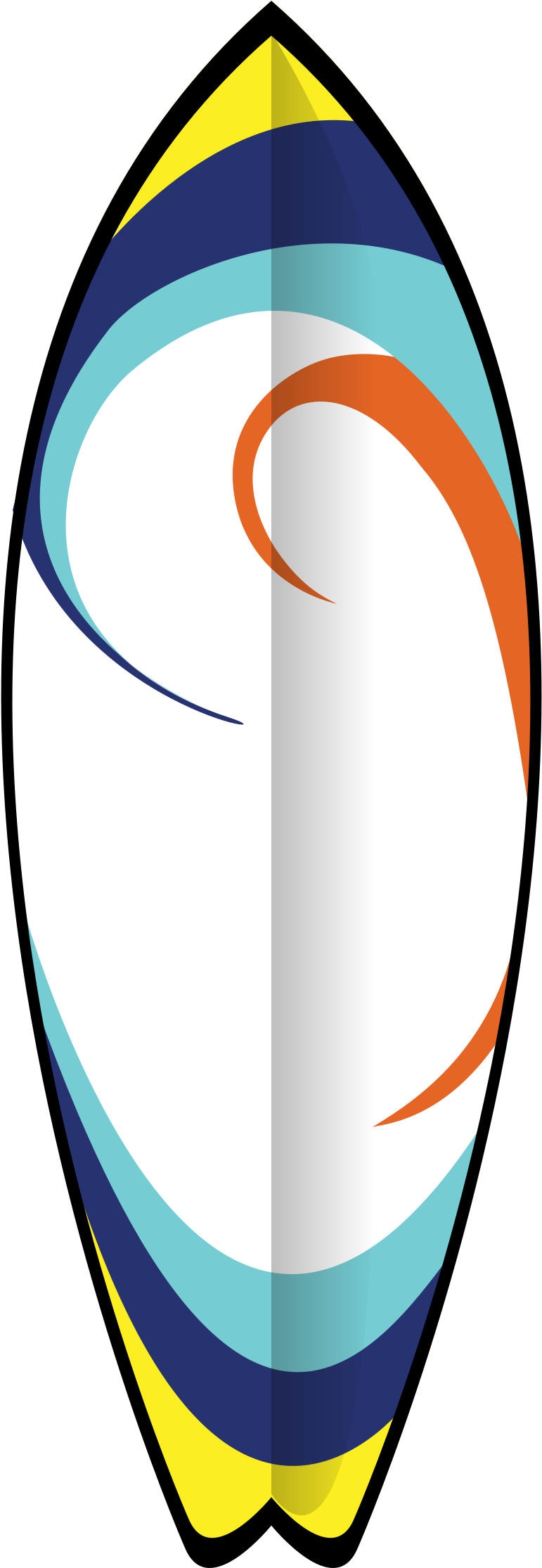Surfboard Clipart - Surf Board Clip Art (2400x2400)