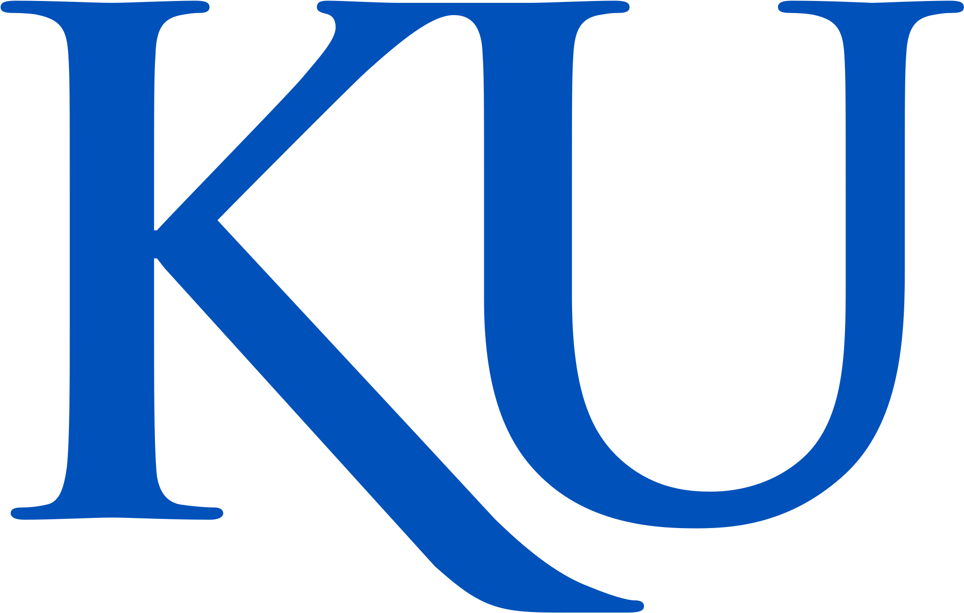 Kansas Jayhawk Clipart - University Of Kansas Logo (2000x1304)