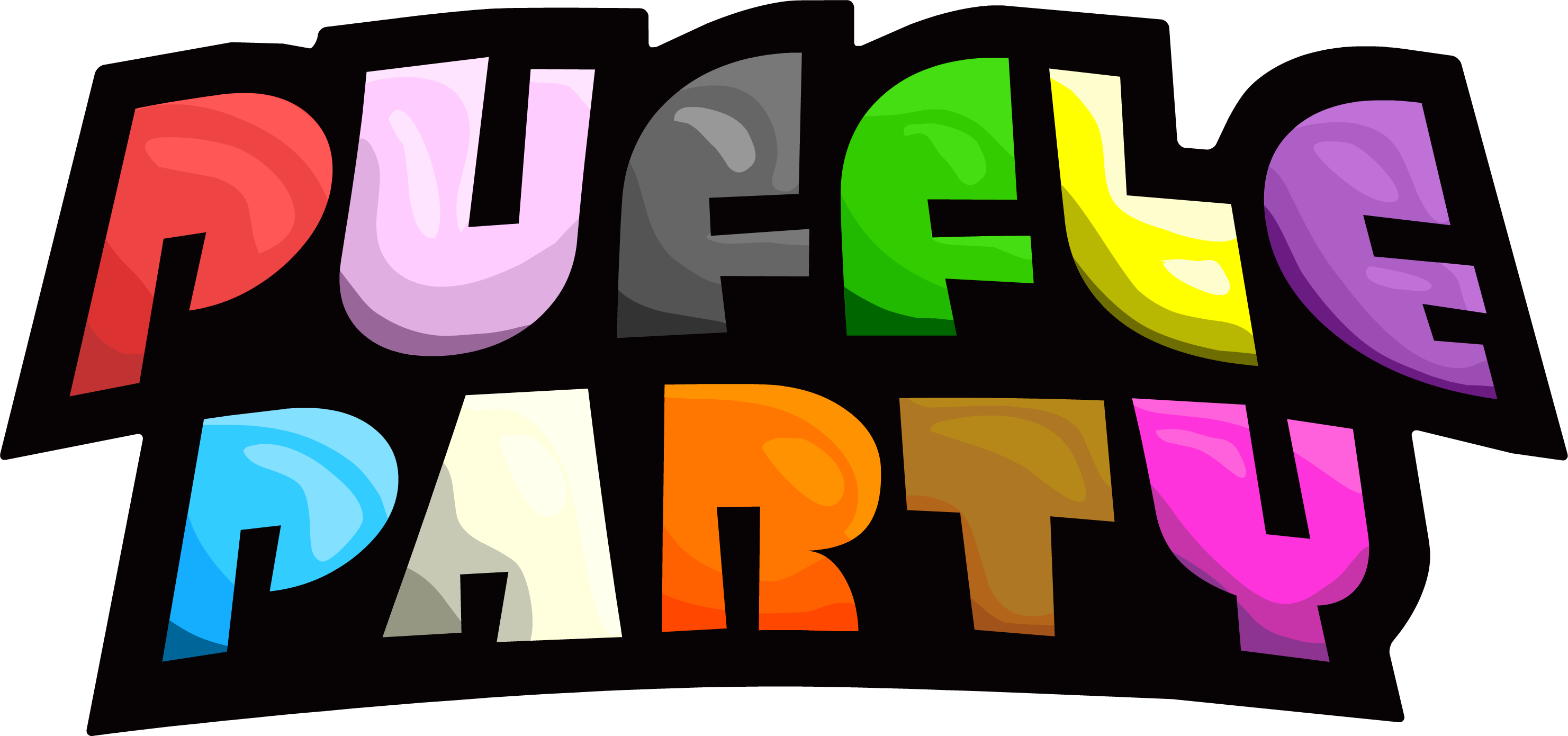 Puffle Party - Club Penguin Puffle Party Logo (2962x1390)