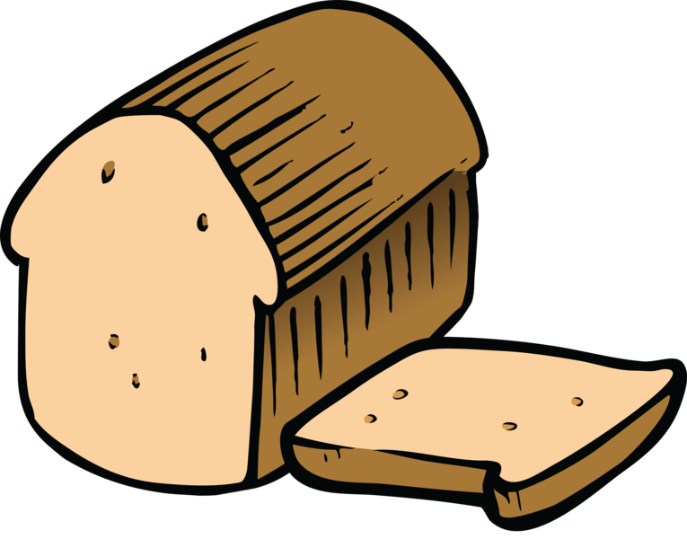 Bread3 - - Cartoon Bread Slice (765x600)