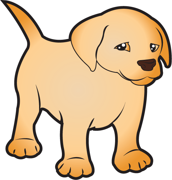 Clip Art Of Animals - Puppyclip Art (550x575)
