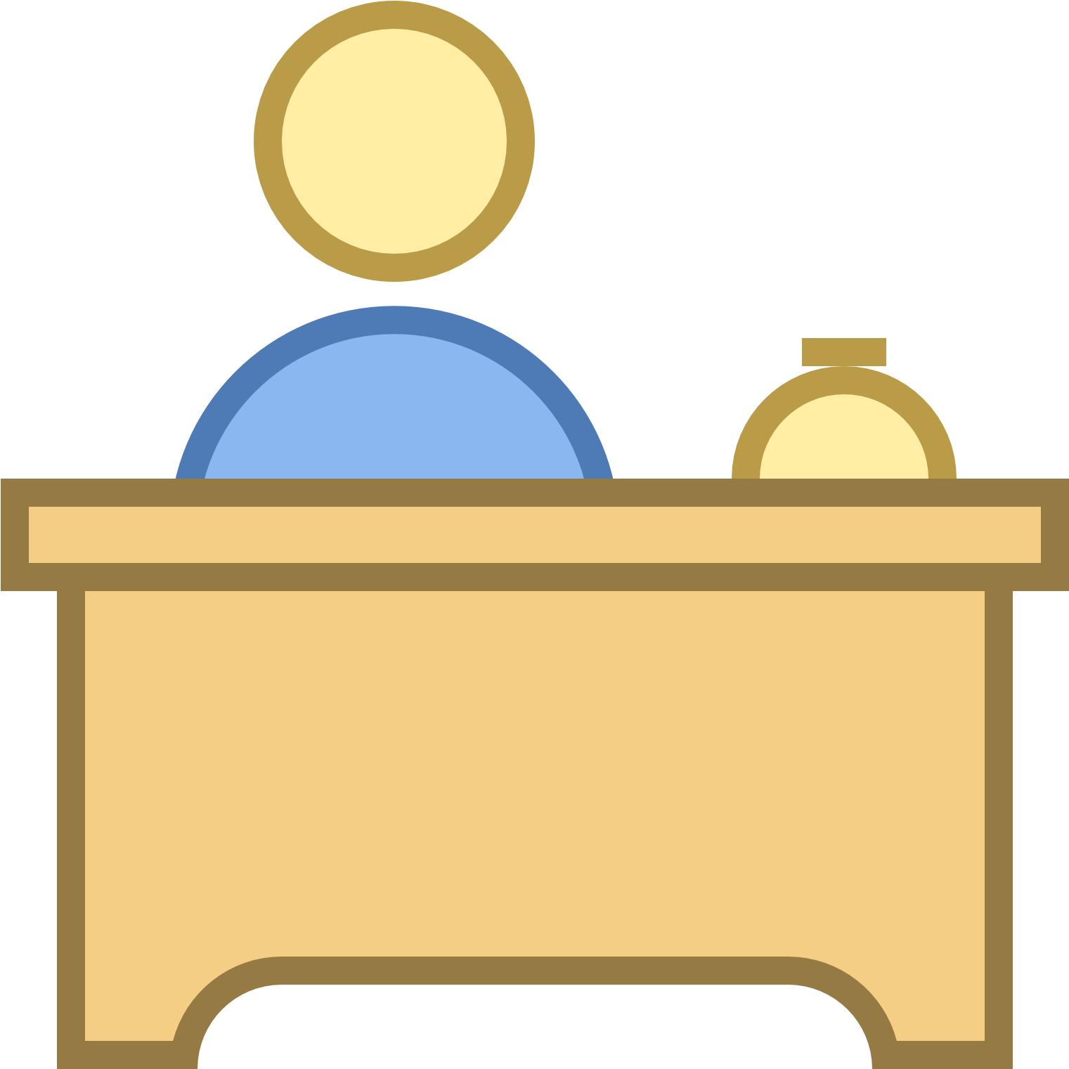 Rezeption Clipart - Front Desk Icon (1600x1600)