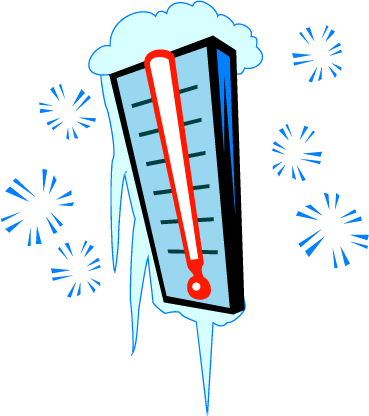 Il Fait Froid Clipart - Cold Temperature (369x416)