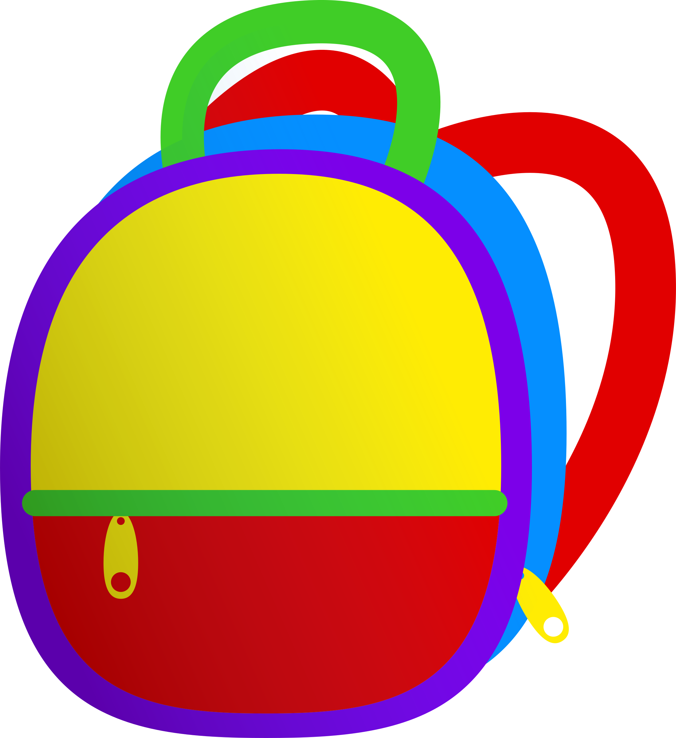 Clipart - Mochila Vector Png (2200x2400)