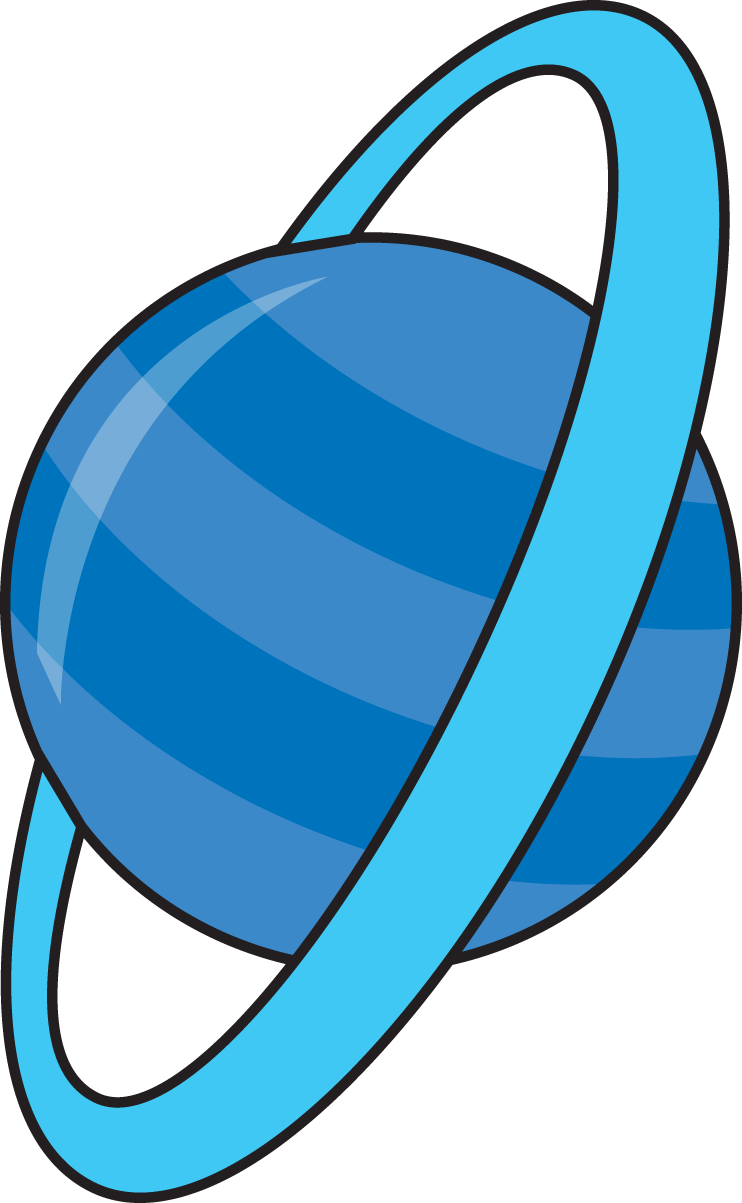 The 9 Planets Clipart Kid - Uranus Clipart (742x1203)