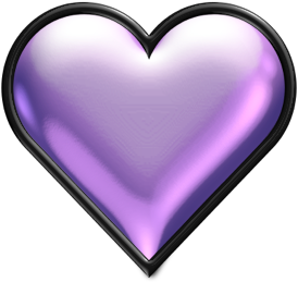 Heart - Purple Heart Diamond Png (540x380)
