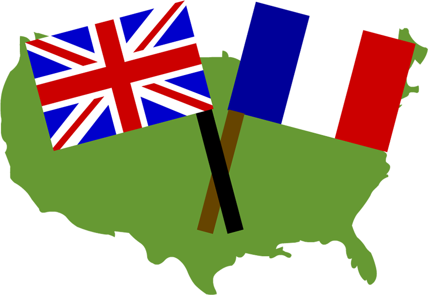 French Clipart Indian War - French And Indian War Flag (880x880)
