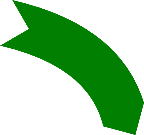 Green Curved Arrow Transparent (600x563)
