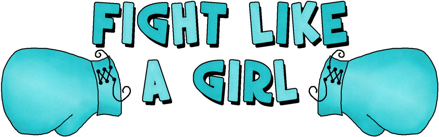 Cervical Cancer Ribbon Clip Art - Fight Like A Girl Ovarian Cancer (1600x547)