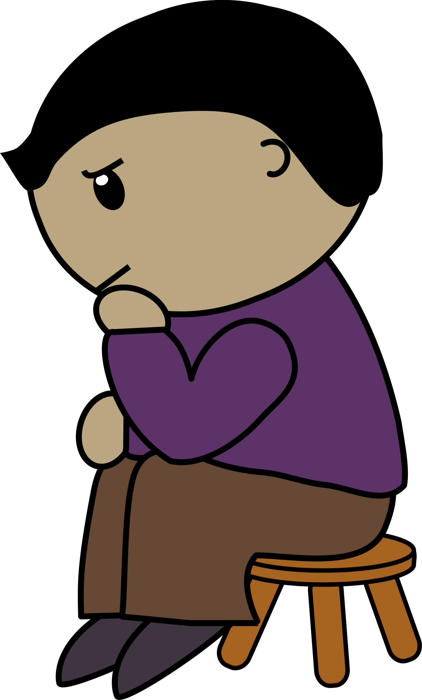 Big Image - Thinking Man Animation Png (1447x2400)