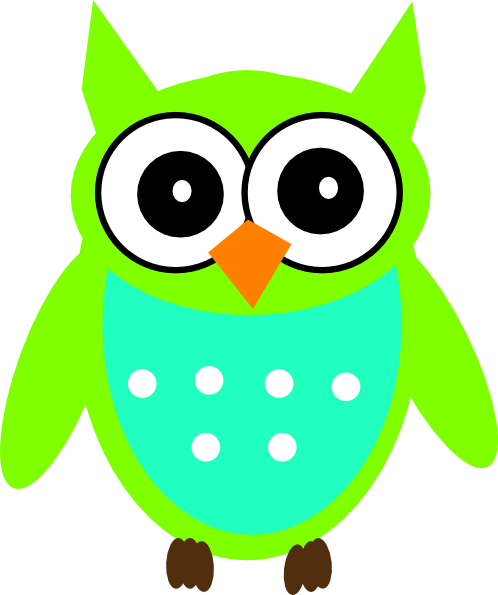 Owl 11 Clip Art - Baby Owl Clip Art (498x595)