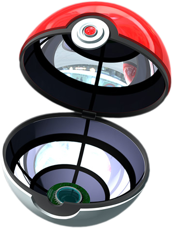 Pokeball Clipart Open - Pokemon Open Ball Png (462x483)