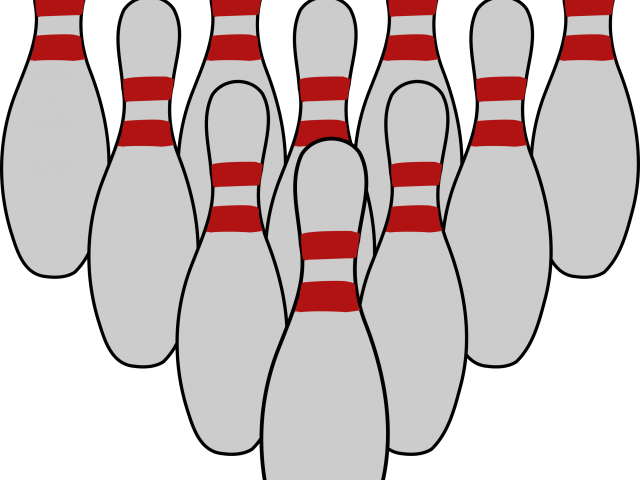 Microsoft Cliparts Bowling - Bowling Pins Clipart (640x480)