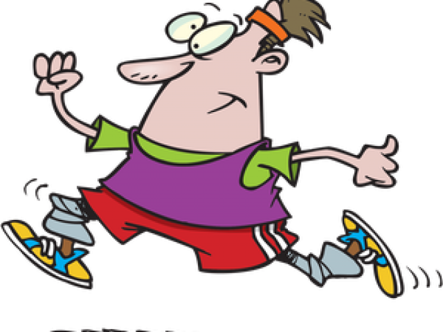 Exercise Cartoon - Cartoon Jogging (640x480)