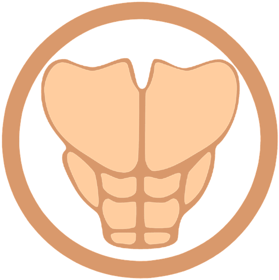 Six Pack Abs Gym Muscles Clipart Sticker - Birthday (720x720)