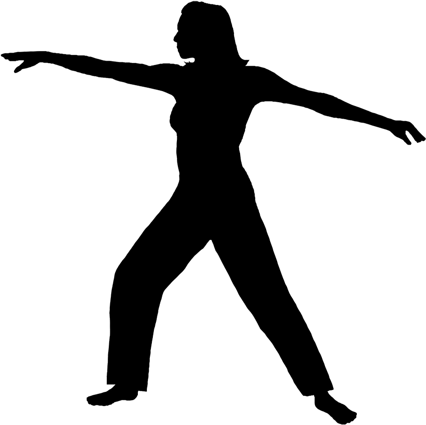 Female Fitness Silhouette Clipart - Fitness Silhouette Transparent Background (886x881)