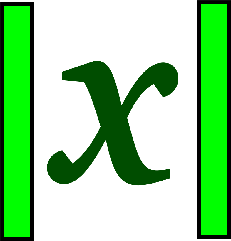 Math Abs Medium 600pixel Clipart, Vector Clip Art - Απολυτη Τιμη (900x900)