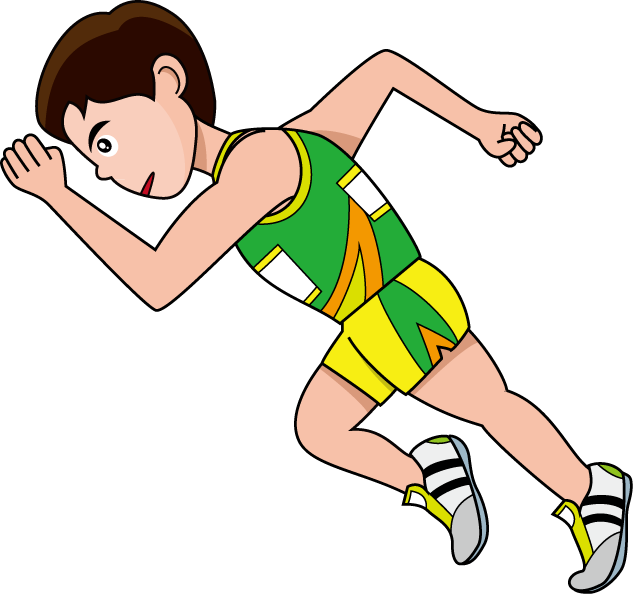 Free Track And Field Clipart - Track And Field Cartoon (633x594)