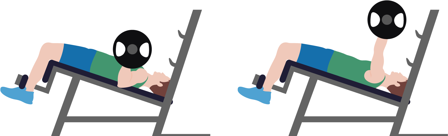 Decline Barbell Bench Press - Decline Barbell Bench Press (2043x911)