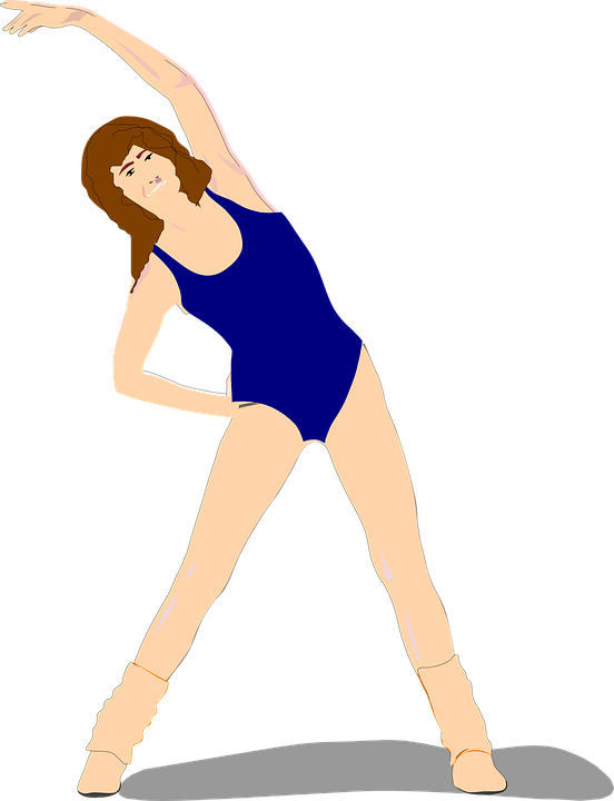 Woman Exercising Female Fitness Exercise Active - Women Exercising Animated (552x720)