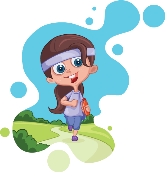 Exercise & Fitness - Dibujos De Habitos Saludables A Color (554x576)