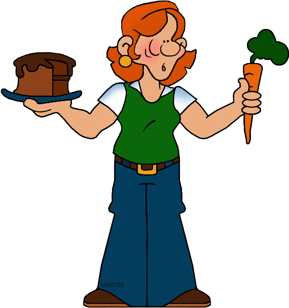 Dieting - Phillip Martin Clipart Health (598x648)