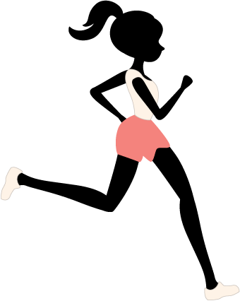Free Svg File Â€“ Sure Cuts A Lot Â€“ - Woman Running Clip Art (340x426)