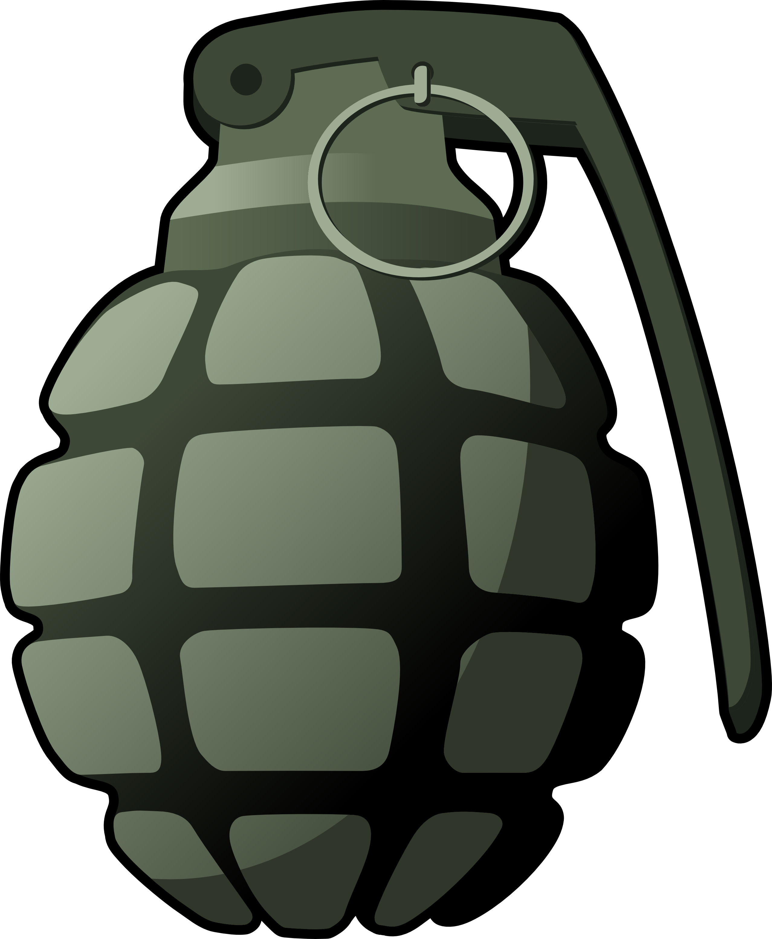 Image For Free Grenade Military High Resolution Clip - Grenade Clipart (2555x3108)