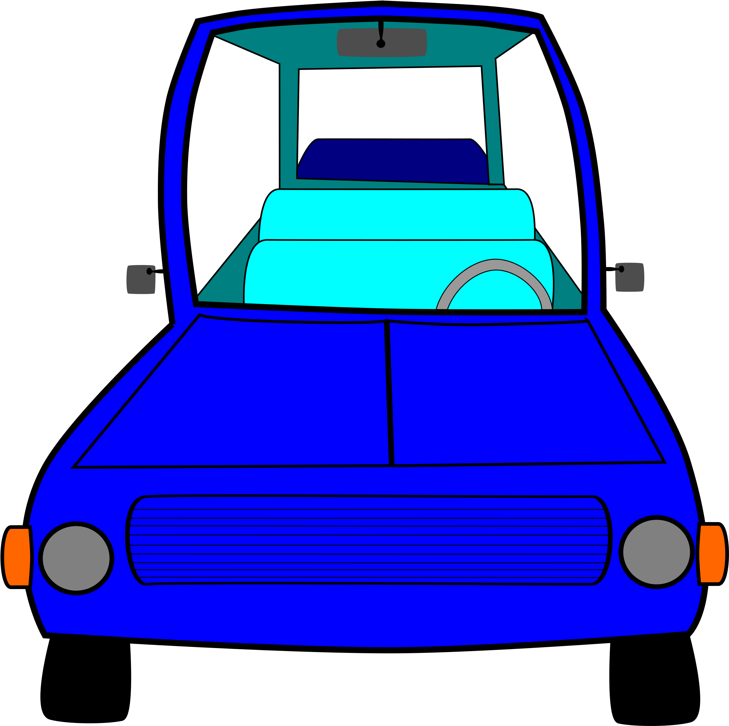 Cartoon People Exercising - Cartoon Car Front Png (2400x2400)
