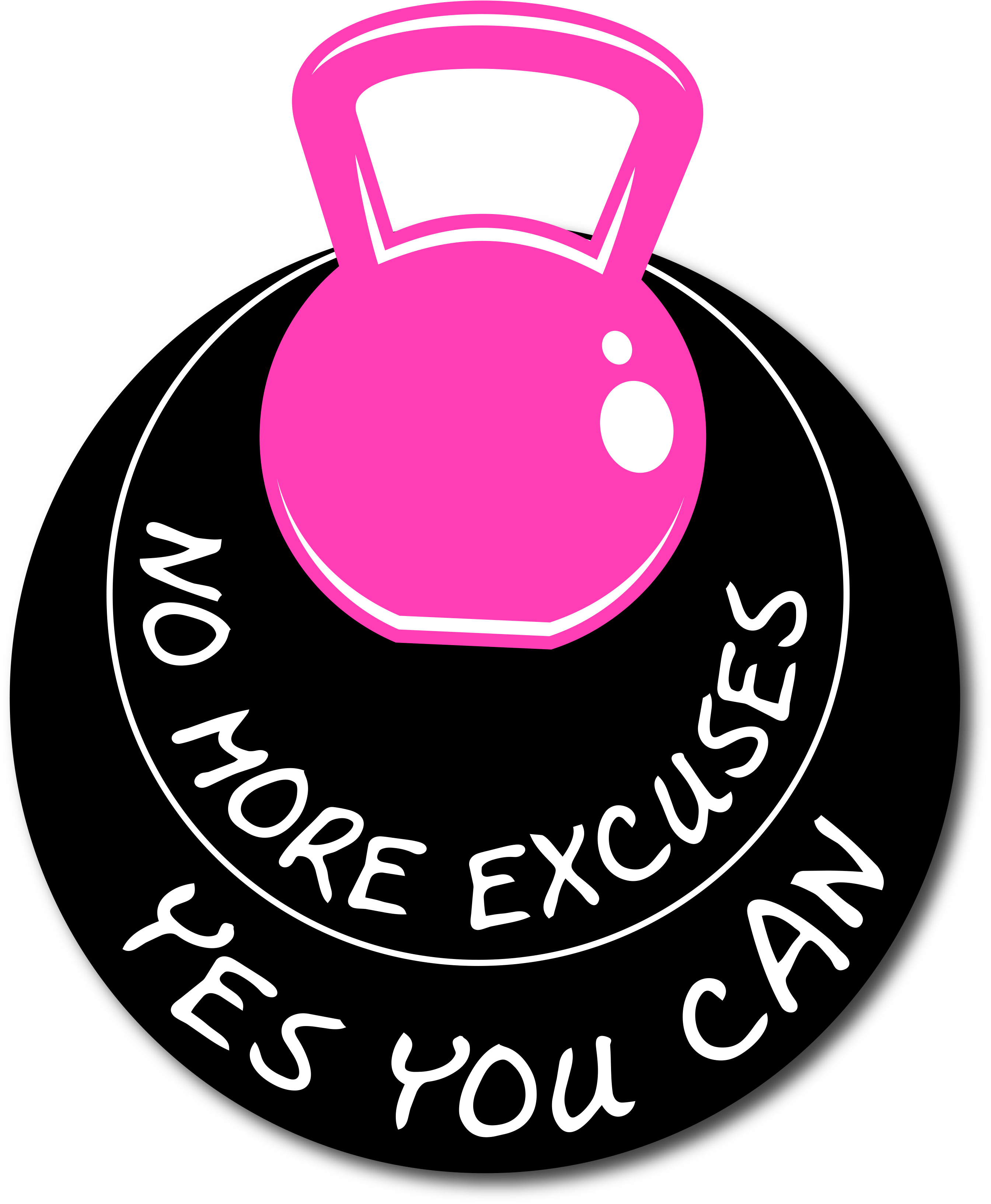 Pink Clipart Kettlebell - Kettlebell (2708x3466)
