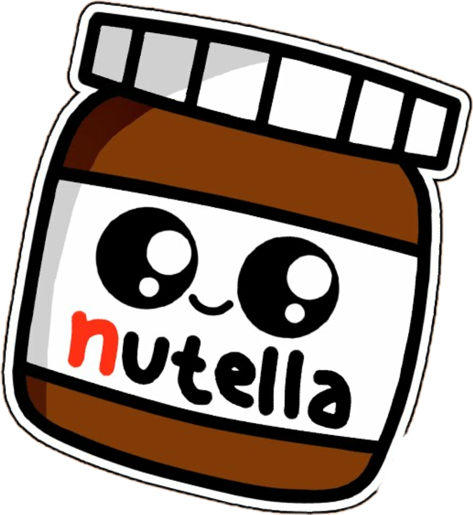 Popular And Trending Nutella Stickers On Picsart - Nutella Kawaii (961x1046)