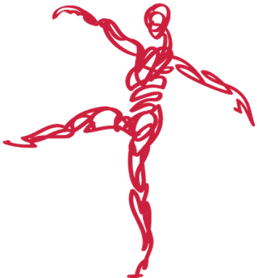Scribbled Dance Fitness - Dance (370x399)