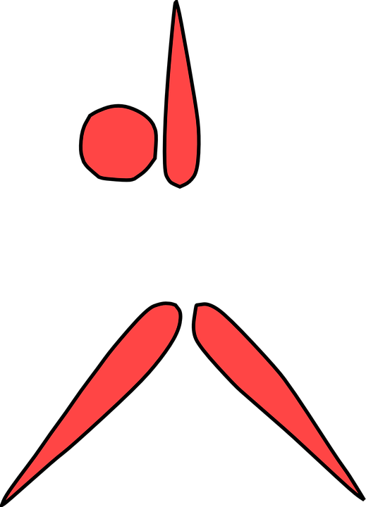 Aerobics Figure Fitness Exercise Gymnastics Red - Aerobic Cartoon (923x1280)