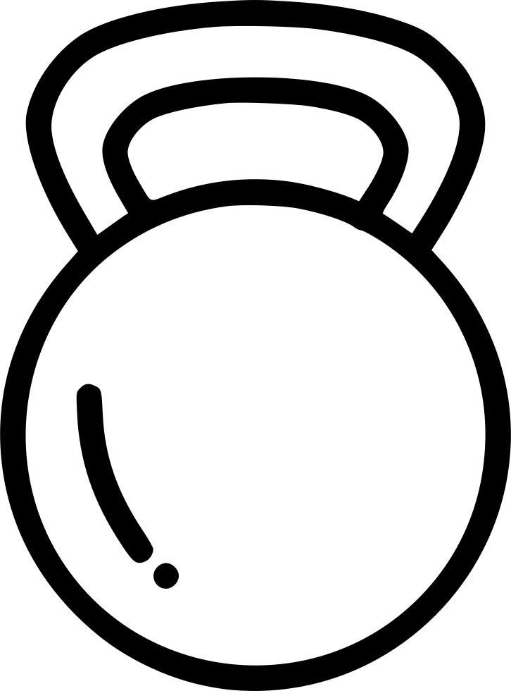 Kettlebell Weight Lift Fitness Exercise Workout Comments - Exercise Weight Icon Png (726x980)