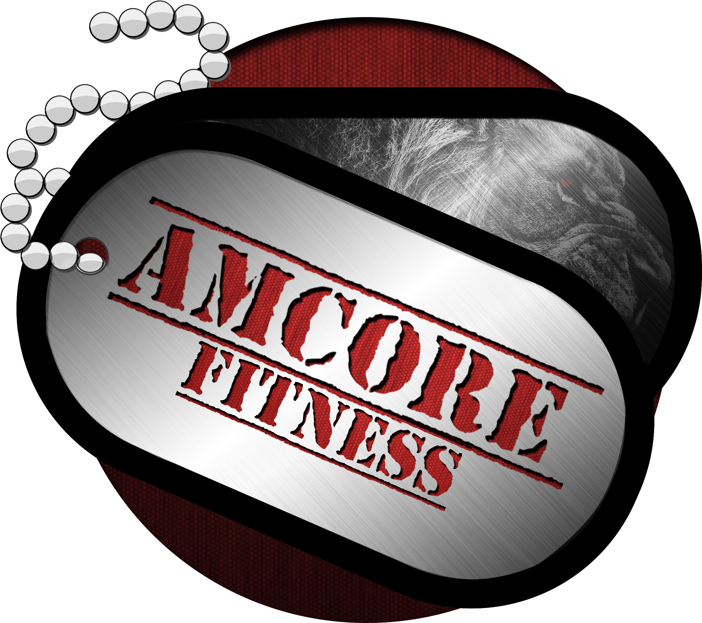Custom Military Dog Tags Sticker (2400x2400)