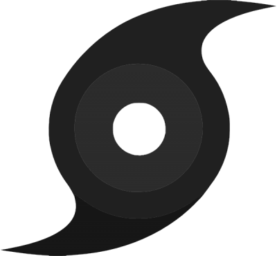 Black Hurricane Symbol Images Png Images - Hurricane Symbol Black And White (400x369)