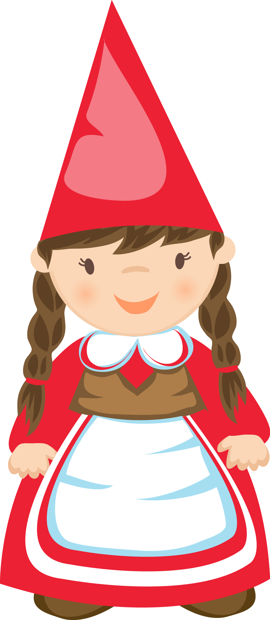 Girl Gnome * - Gnomes Clipart (915x2100)