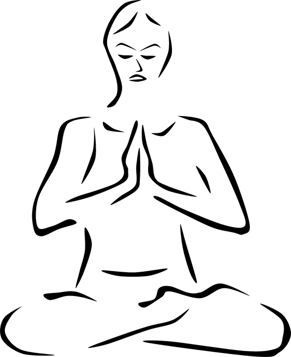Meditation Yoga Posture Asana Exercise Position - Yoga Clip Art (587x720)