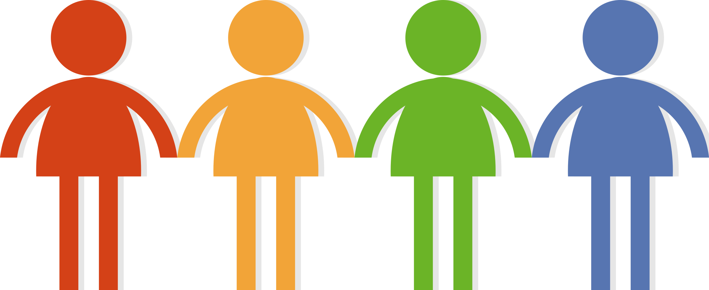 Clipart People Holding Hands (2400x982)